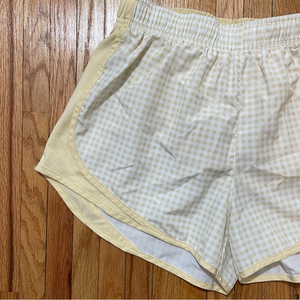 NIKE Yellow Gingham Shorts - Picture 2 of 12